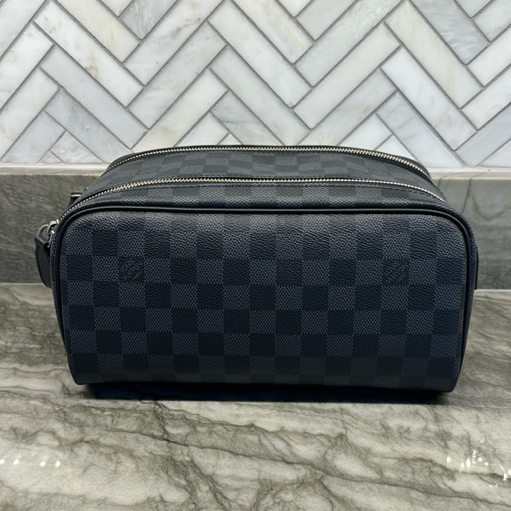 Louis Vuitton Damier Graphite Dopp Kit (Toiletry Kit) - NEW